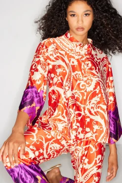 Natori Pajama Sets-Palace Mandarin PJ