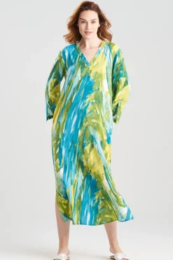 Natori Caftans|Plus Sizes-Paradise Challis Caftan