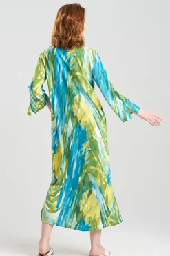 Natori Caftans|Plus Sizes-Paradise Challis Caftan
