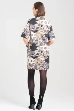 Natori Dresses-Patchwork T-Shirt Shift Dress