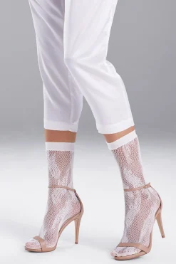 Natori Bridal Accessories|Bridal-Plume Net Crew Socks
