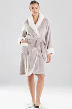 Natori Robes & Kimonos-Plush Faux Fur Short Robe