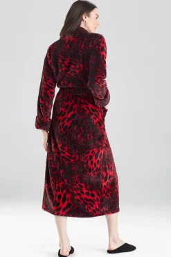 Natori Robes & Kimonos-Plush Leopard Robe