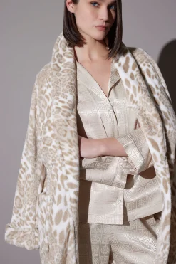 Natori Robes & Kimonos-Plush Leopard Robe