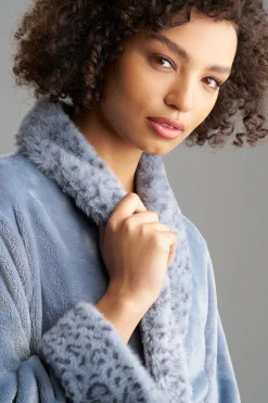 Natori Robes & Kimonos-Plush Lynx Robe