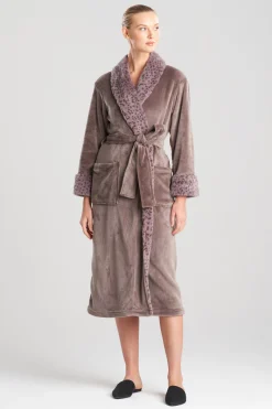 Natori Robes & Kimonos-Plush Lynx Robe
