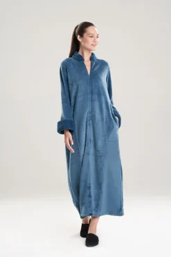 Natori Loungers-Plush Sherpa Zip Lounger