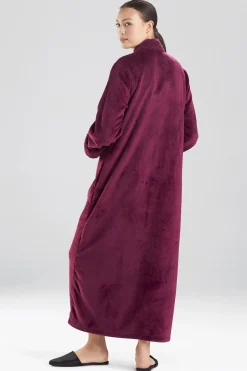 Natori Loungers-Plush Sherpa Zip Lounger