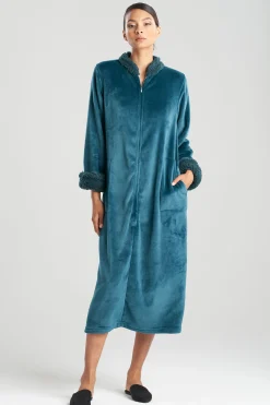 Natori Loungers-Plush Sherpa Zip Lounger