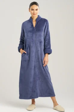 Natori Loungers-Plush Sherpa Zip Lounger