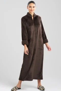 Natori Loungers-Plush Sherpa Zip Lounger