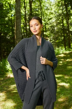 Natori Tops, Shirts & Tunics|Jackets & Outerwear-Rangoon Sweater Knit Wedge Cardigan