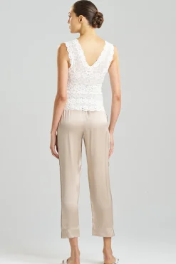 Natori Camis|Pajama Tops-Rose Parfait Allover Lace Tank