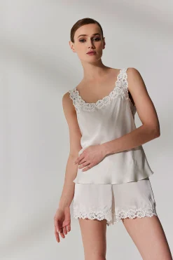 Natori Camis|Pajama Tops-Rose Parfait Lace Cami