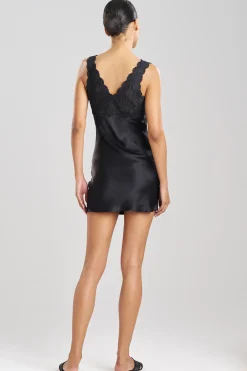 Natori Chemises|Chemises-Rose Parfait Lace V-Neck Chemise