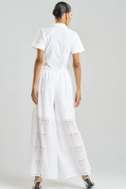 Natori Pants, Skirts & Shorts-Round Eyelet Pants