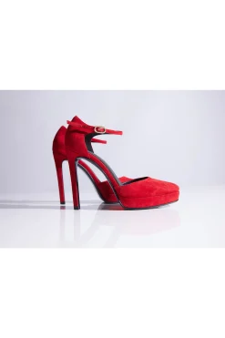 Natori Pumps-Sae Suede Square Toe Platform Pump