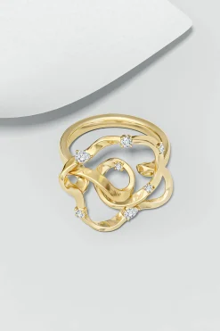 Natori Rings|Sakura-Sakura 14k Scattered Diamond Ring