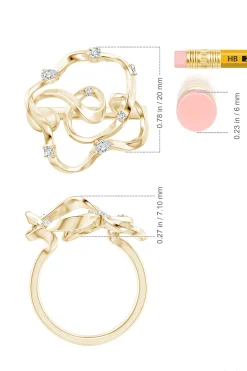 Natori Rings|Sakura-Sakura 14k Scattered Diamond Ring