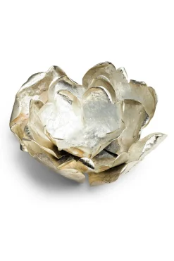Natori Home Accents-Samar Plated Candle Holder