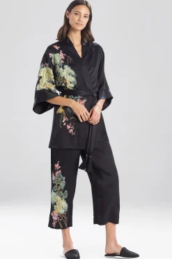 Natori Robes & Kimonos-Sansui Embroidered Silk Wrap