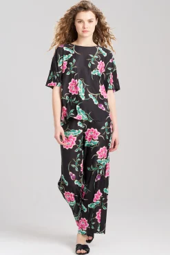 Natori Pajama Sets-Sarasa Slinky Boat Neck PJ