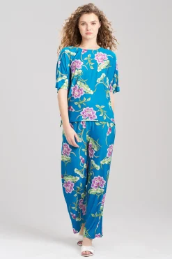 Natori Pajama Sets-Sarasa Slinky Boat Neck PJ