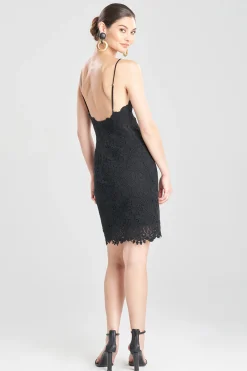 Natori Dresses|Wedding Guest Dresses-Scroll Guipure Lace Cami Dress