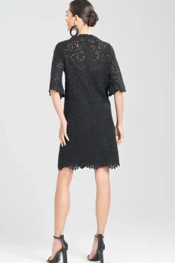 Natori Dresses|Wedding Guest Dresses-Scroll Guipure Lace Dress