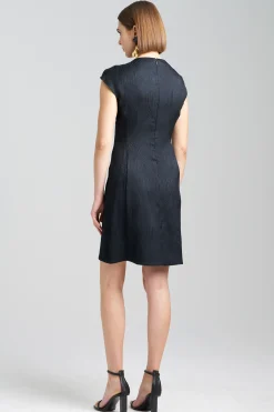 Natori Dresses-Scroll Jacquard Shift Dress