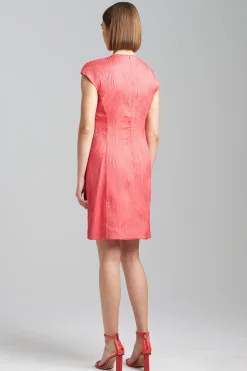 Natori Dresses-Scroll Jacquard Shift Dress