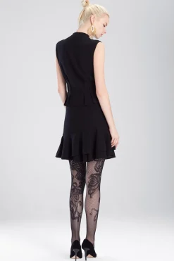 Natori Tights-Scroll Net Tights