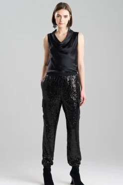 Natori Pants, Skirts & Shorts-Sequins Cargo Joggers