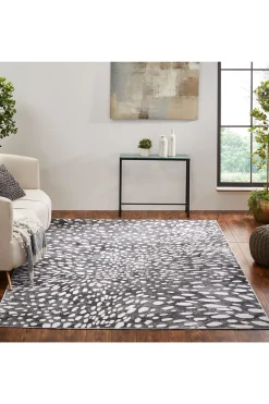 Natori Rugs-Serengeti- Charcoal Spotted Rug
