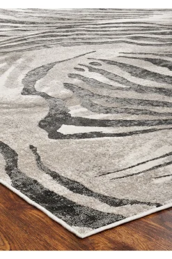 Natori Rugs-Serengeti- Charcoal Zebra Rug