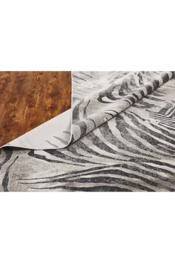 Natori Rugs-Serengeti- Charcoal Zebra Rug