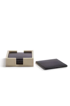 Natori Home Accents-Shagreen Coaster Set