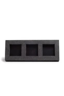 Natori Home Accents-Shagreen Triple Photo Frame