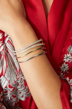Natori Bracelets|Shangri-La-Shangri-La Brushstroke 14K Gold Bracelet
