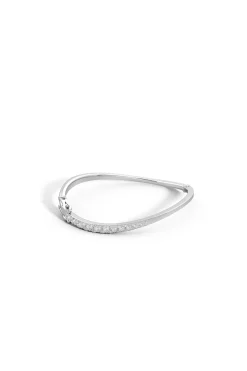 Natori Bracelets|Shangri-La-Shangri-La Brushstroke 14K Gold And Diamond Half Bracelet