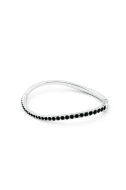 Natori Bracelets|Shangri-La-Shangri-La Brushstroke 14K Gold And Black Diamond Full Bracelet