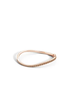 Natori Bracelets|Shangri-La-Shangri-La Brushstroke 14K Gold And Coffee Diamond Full Bracelet