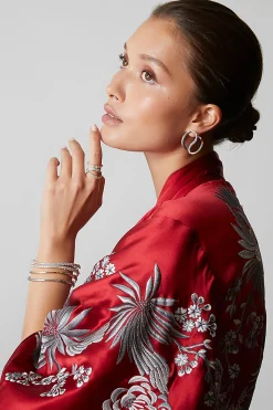 Natori Bracelets|Shangri-La-Shangri-La Brushstroke 14K Gold And Diamond Full Bracelet