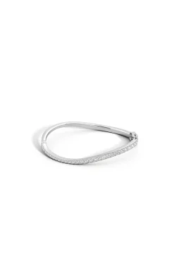 Natori Bracelets|Shangri-La-Shangri-La Brushstroke 14K Gold And Diamond Full Bracelet