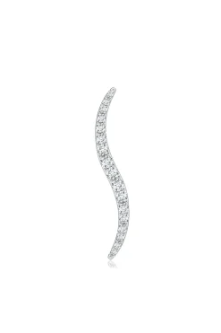 Natori Brooches|Shangri-La-Shangri-La Brushstroke 14k Gold And Diamond Brooch