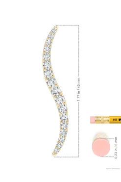 Natori Necklaces|Shangri-La-Shangri-La Brushstroke 14k Gold And Diamond Large Pendant Necklace