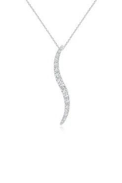 Natori Necklaces|Shangri-La-Shangri-La Brushstroke 14k Gold And Diamond Large Pendant Necklace