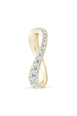 Natori Rings|Shangri-La-Shangri-La Brushstroke 14K Gold And Diamond Full Eternity Stacking Ring