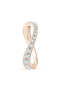 Natori Rings|Shangri-La-Shangri-La Brushstroke 14K Gold And Diamond Full Eternity Stacking Ring