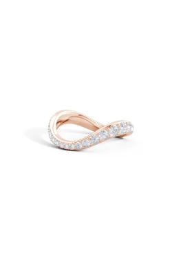 Natori Rings|Shangri-La-Shangri-La Brushstroke 14K Gold And Diamond Full Eternity Stacking Ring